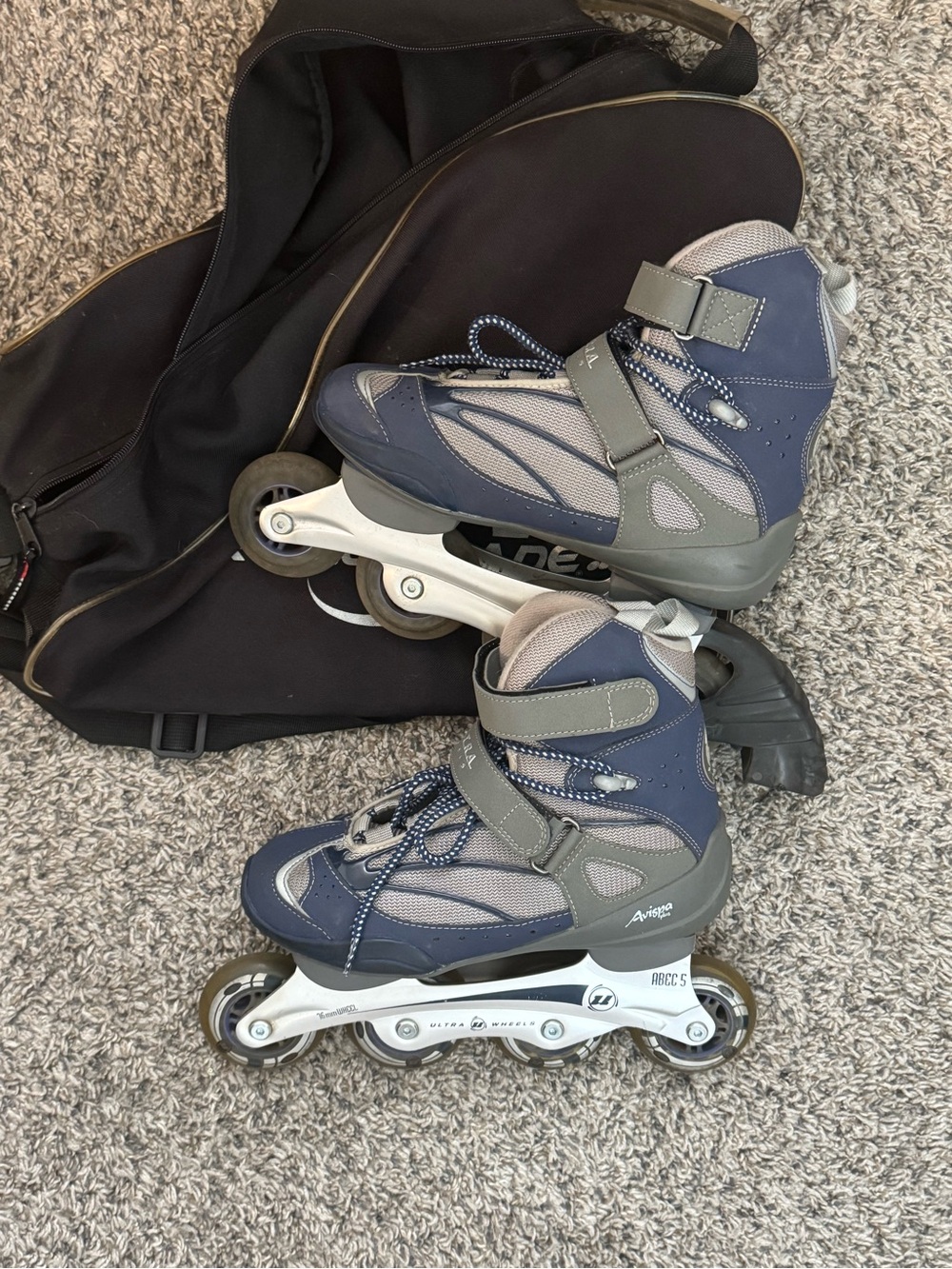 Ultra Wheels Women’s Inline Skates – Size 8 – With Carrying Bag